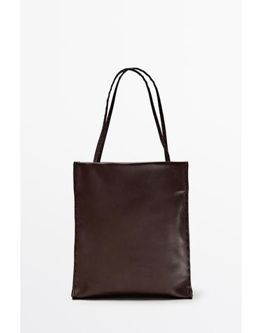 마시모두띠 나파 레더 이중 수납 숄더백 6960/647 BROWN