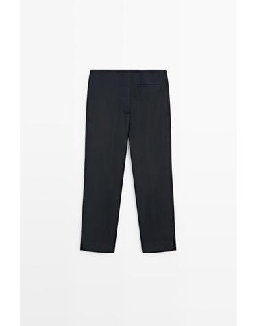 마시모두띠 경량 린넨 혼방 슬림 슬랙스 팬츠 5040/888 NAVY BLUE