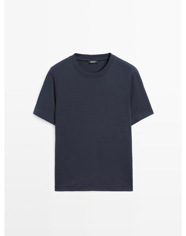 마시모두띠 100% 코튼 크루넥 반팔 티셔츠 6825/541 NAVY BLUE