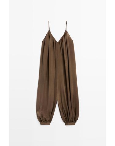 마시모두띠 브이넥 스트랩 사루엘 점프수트 6613/509 BROWN