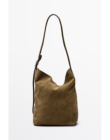 마시모두띠 빈티지 스플릿 레더 버킷백 6919/646 KHAKI GREEN