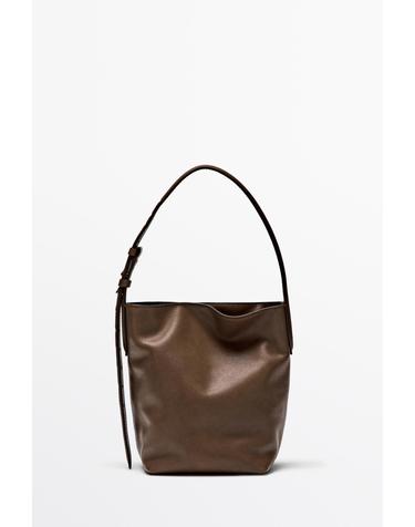 마시모두띠 나파 레더 미니 버킷백 6948/654 LEATHER