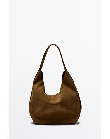 마시모두띠 스플릿 스웨이드 레더 미니 숄더백 6963/635 KHAKI GREEN