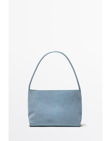 마시모두띠 스플릿 스웨이드 레더 숄더백 6972/641 LIGHT BLUE