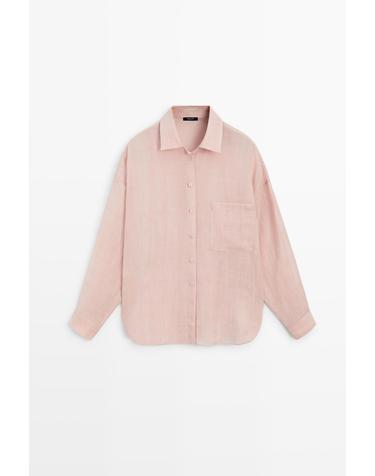 마시모두띠 라미 포켓 루즈핏 긴팔 셔츠 5150/750 PALE PINK