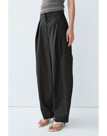 마시모두띠 배럴핏 플리츠 카고 팬츠 5011/711 BLACK