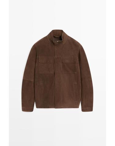 마시모두띠 스웨이드 레더 포켓 재킷 3397/468 BROWN