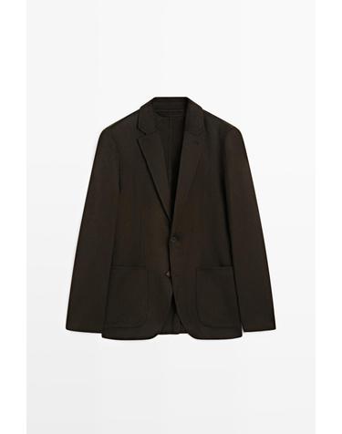 마시모두띠 더블레이어 울 블렌드 블레이저 2585/372 CHOCOLATE