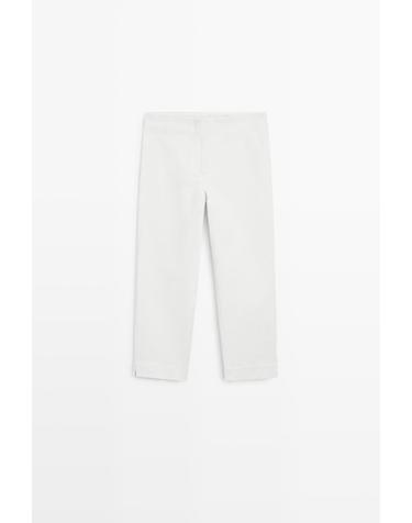 마시모두띠 크롭 데님 카프리 팬츠 5023/823 OFF WHITE