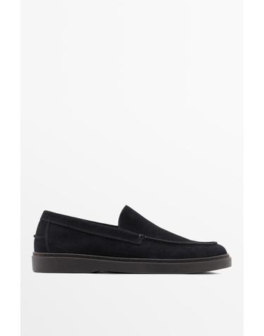 마시모두띠 스플릿 스웨이드 레더 로퍼 2400/850 DARK BLUE