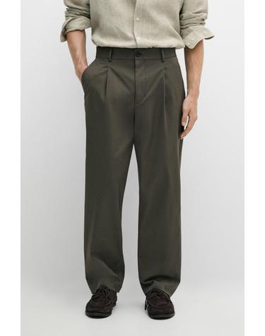 마시모두띠 릴렉스핏 다트 와이드 팬츠 0174/005 KHAKI