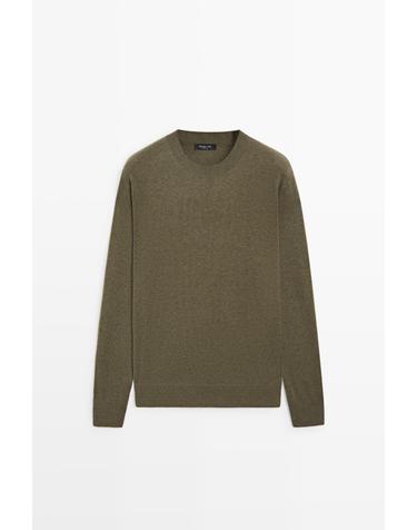 마시모두띠 울 혼방 라운드넥 니트 스웨터 1360/229 SEA GREEN