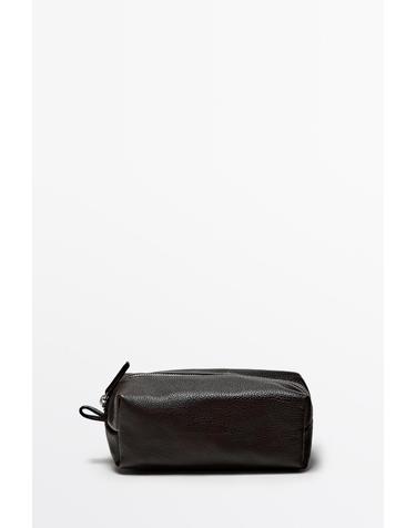 마시모두띠 나파 레더 지퍼 파우치 2760/310 BROWN
