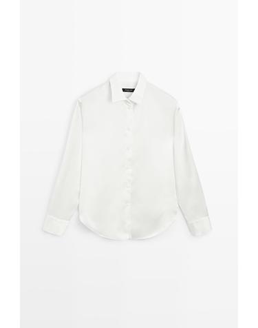 마시모두띠 플루이드 새틴 긴팔 셔츠 5159/559 WHITE