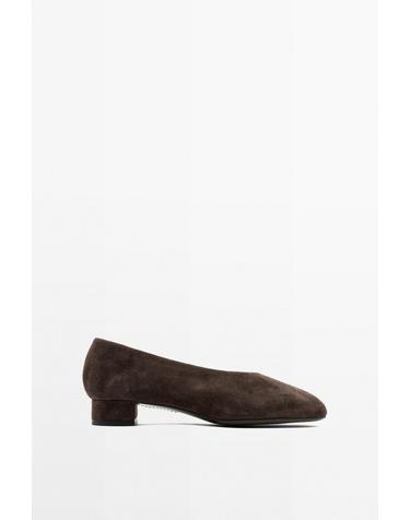 마시모두띠 스플릿 스웨이드 레더 로우힐 슈즈 1407/850 BROWN