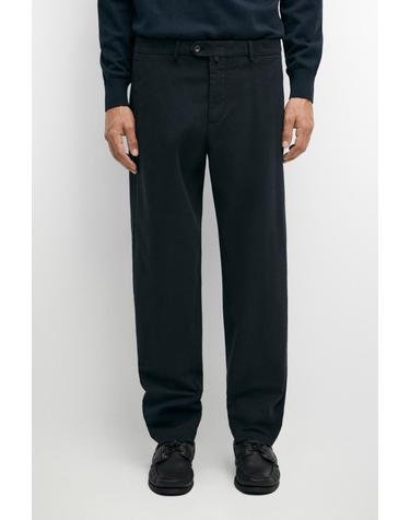 마시모두띠 슬림핏 순면 팬츠 0148/004 NAVY BLUE