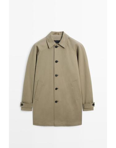 마시모두띠 오버사이즈 순면 롱 트렌치 코트 3253/415 MOLE BROWN