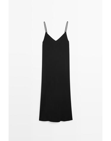 마시모두띠 스트랩 플루이드 롱 원피스 6653/510 BLACK