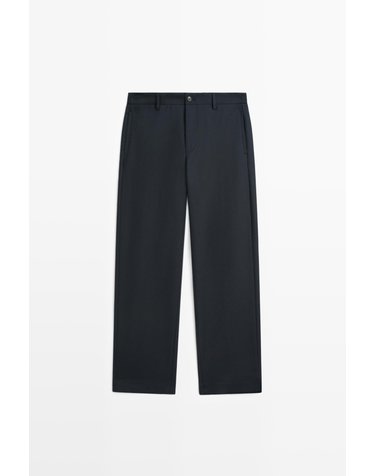 마시모두띠 순면 밴딩 스트레이트 팬츠 0178/015 NAVY BLUE