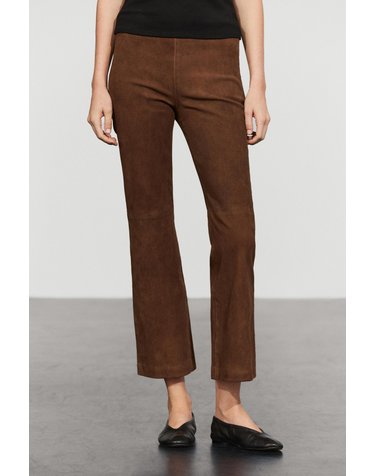마시모두띠 스웨이드 플레어 레깅스 팬츠 4751/352 BROWN