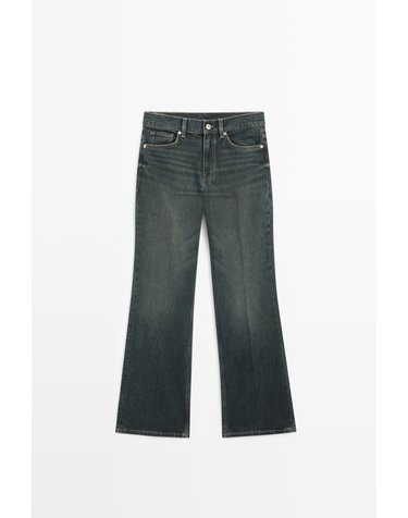 마시모두띠 미드라이즈 플레어핏 청바지 5045/846 DARK BLUE