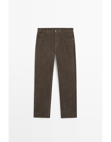 마시모두띠 코듀로이 테이퍼드핏 팬츠 0551/111 KHAKI GREEN