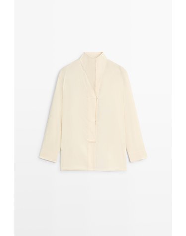 마시모두띠 스트라이프 플루이드 긴팔 셔츠 5139/738 CREAM