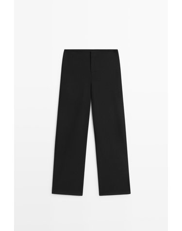 마시모두띠 테크니컬 스트레이트핏 팬츠 5021/721 BLACK