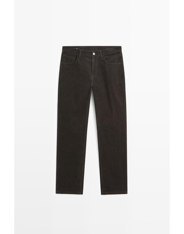 마시모두띠 코듀로이 테이퍼드핏 팬츠 0551/111 DARK GREY