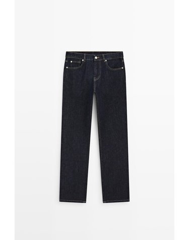 마시모두띠 미드웨이스트 스트레이트 청바지 5038/838 DARK BLUE