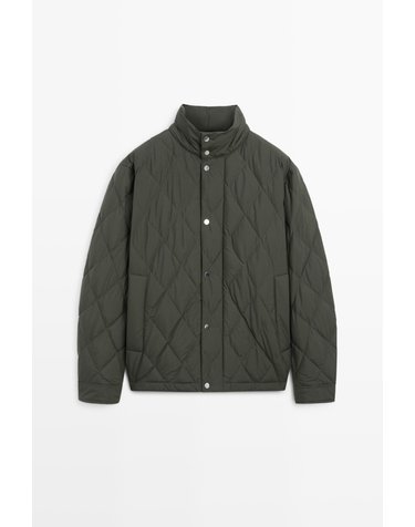 마시모두띠 버튼 디테일 다운 재킷 3263/422 KHAKI