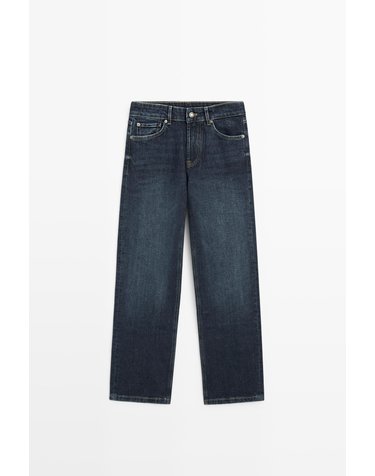 마시모두띠 크롭 스트레이트 청바지 5050/850 MEDIUM BLUE