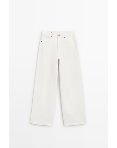 마시모두띠 하이웨이스트 와이드핏 청바지 5040/840 OFF WHITE
