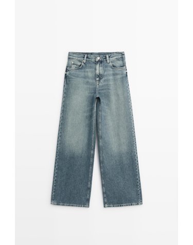 마시모두띠 하이웨이스트 와이드핏 청바지 5052/852 DARK BLUE