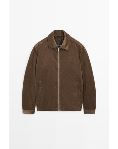 마시모두띠 퀼팅 코듀로이 집업 자켓 3281/417 BEIGE