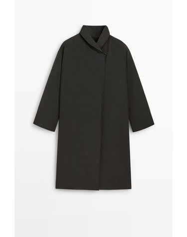 마시모두띠 퀼팅 롱 파카 코트 6726/799 MOLE BROWN