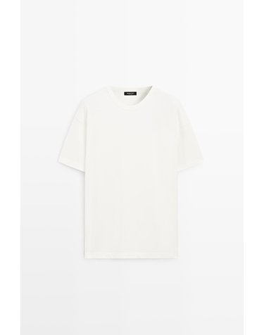 마시모두띠 박시핏 크루넥 반팔 코튼 티셔츠 0780/700 WHITE