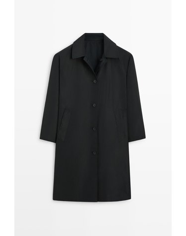 마시모두띠 테크니컬 리버서블 롱 파카 코트 3280/412 DARK NAVY