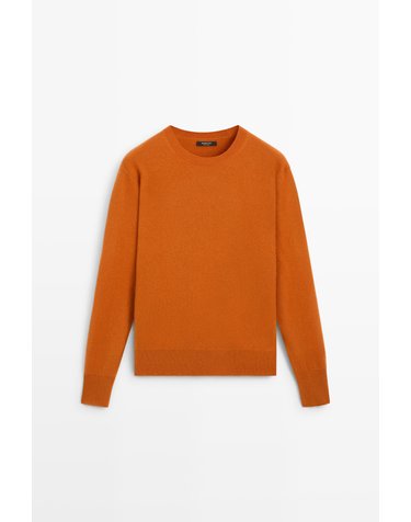 마시모두띠 울 캐시미어 라운드넥 니트 스웨터 5713/594 ORANGE