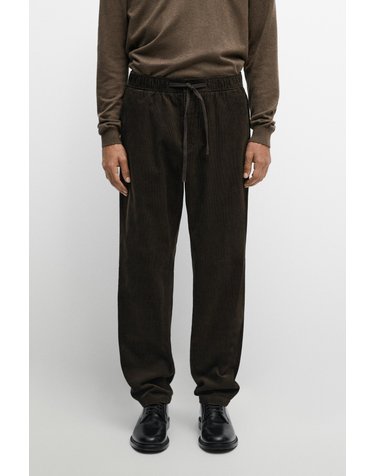 마시모두띠 코듀로이 조거핏 팬츠 0186/011 BROWN