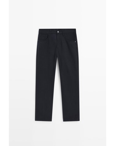 마시모두띠 테이퍼드핏 코튼 청바지 0551/113 NAVY BLUE