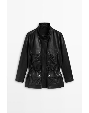 마시모두띠 나파 레더 멀티포켓 자켓 4702/902 BLACK