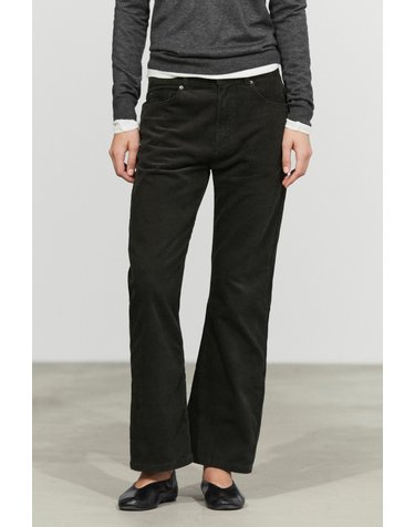 마시모두띠 마이크로 코듀로이 플레어 팬츠 5034/734 GREYISH GREEN