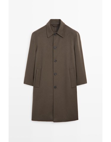 마시모두띠 울 캐시미어 혼방 롱 코트 3673/573 DARK KHAKI