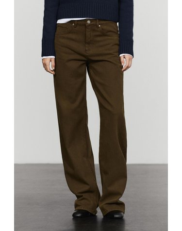 마시모두띠 스트레이트 와이드 데님 팬츠 5026/727 BROWN