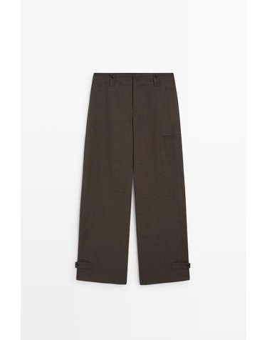 마시모두띠 스웨이드 플란넬 카고 팬츠 5051/523 MOLE BROWN