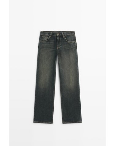 마시모두띠 로우라이즈 스트레이트 데님 진 5073/873 DARK BLUE