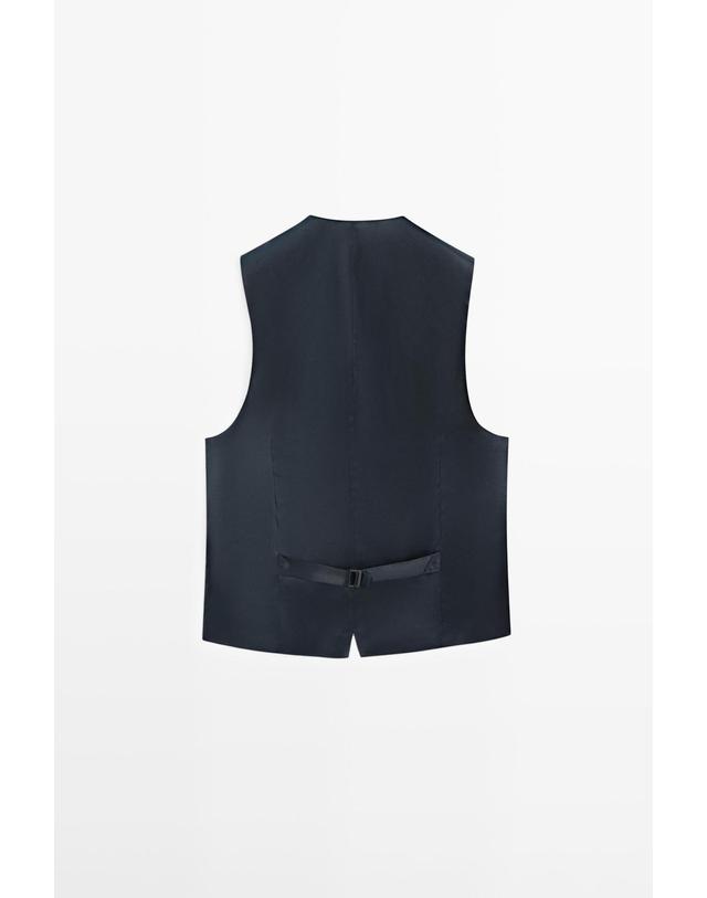 마시모두띠 마시모두띠 쿨 울 더블 버튼 수트 베스트 3636/534 NAVY BLUE 네이비 착용컷