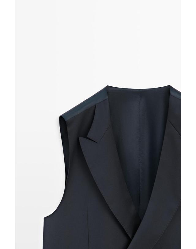 마시모두띠 마시모두띠 쿨 울 더블 버튼 수트 베스트 3636/534 NAVY BLUE 네이비 착용컷