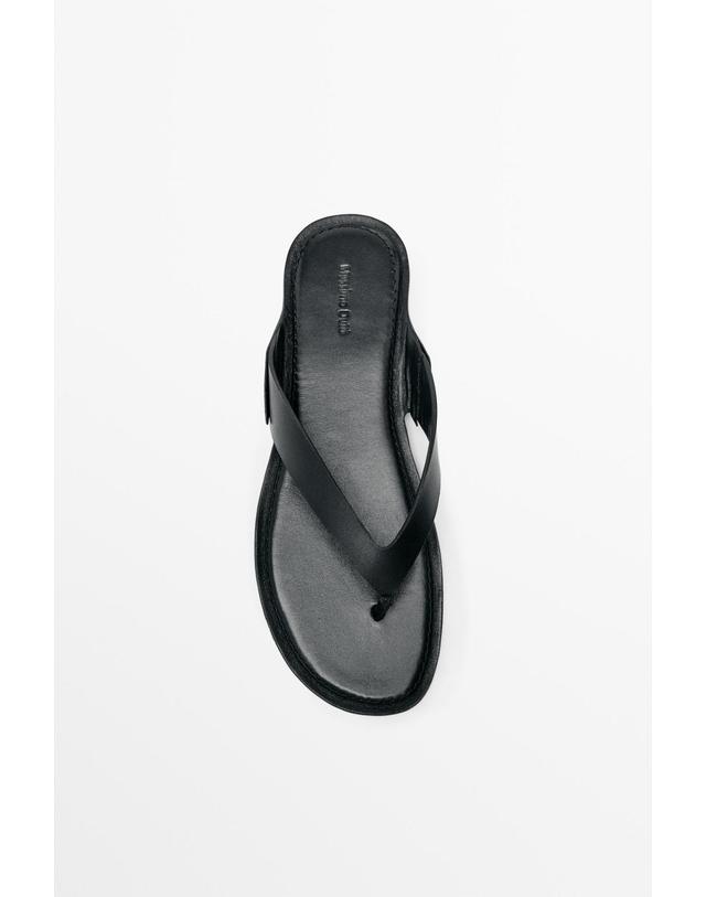 마시모두띠 마시모두띠 레더 토디바이더 플랫 샌들 1747/750 BLACK 블랙 착용컷
